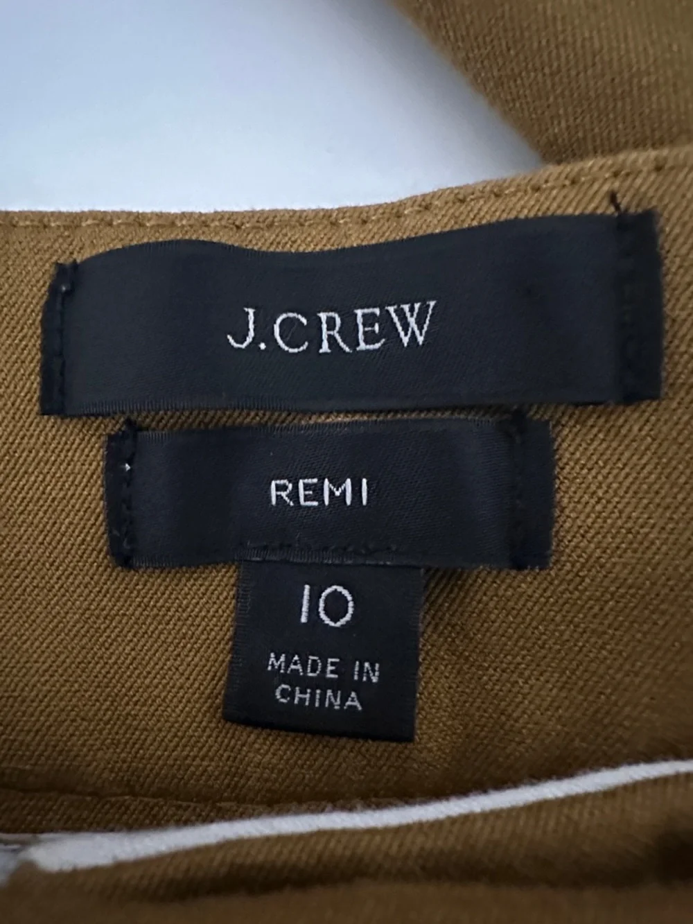 J. Crew Women's Tan‎ Classic Remi Fit Business Career Straight Leg Pants Size 10